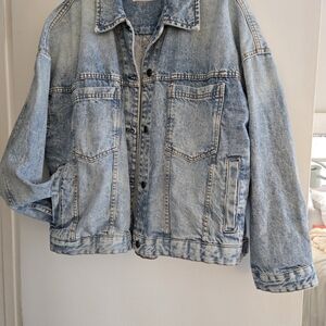 Free People Denim Swing Jacket